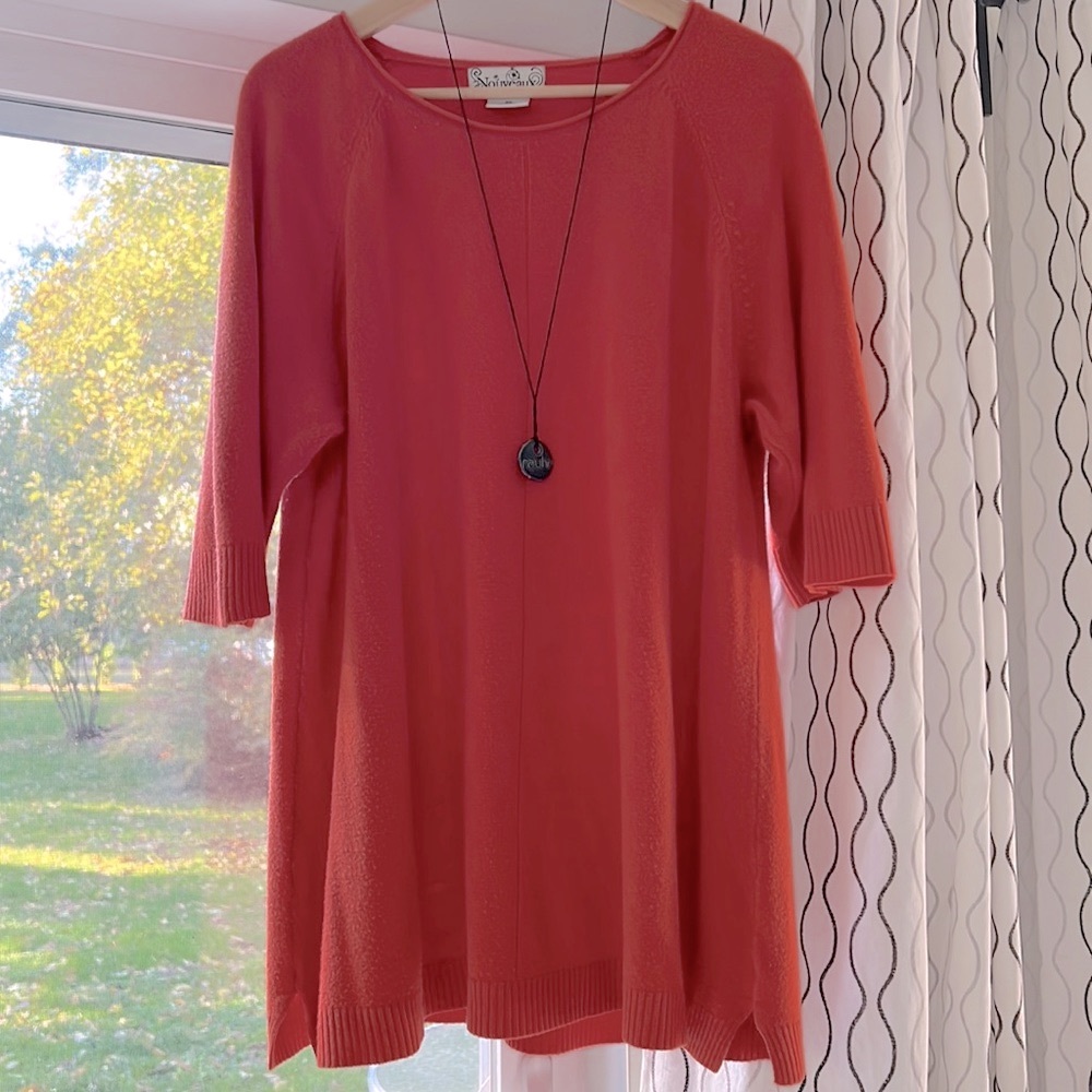 Nouveaux A-line Tunic - Super Soft Orange Sweater